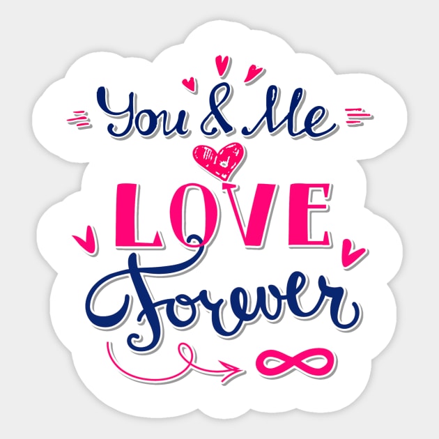 Love Forever Sticker by DZINSbyLi
